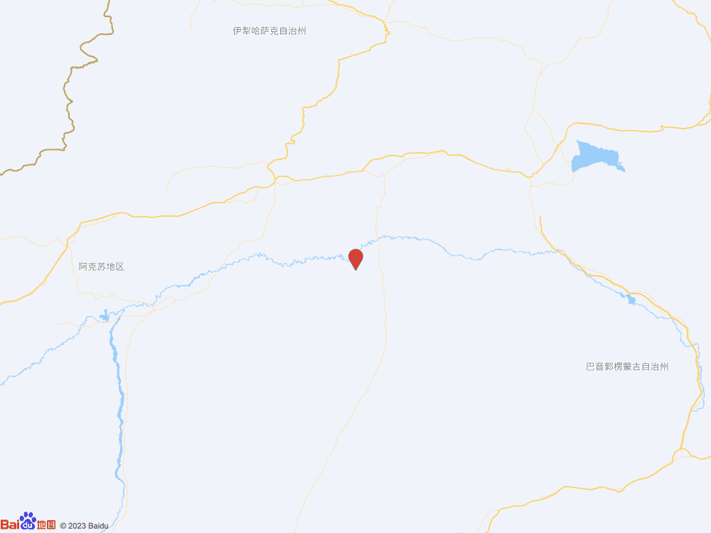 新疆阿克苏地区库车市（北纬40.91度，东经83.95度）发生3.0级地震